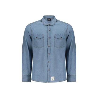 U.S. Grand Camicia Maniche Lunghe Uomo Azzurra Logo Camicie Azzurro - foto prodotto