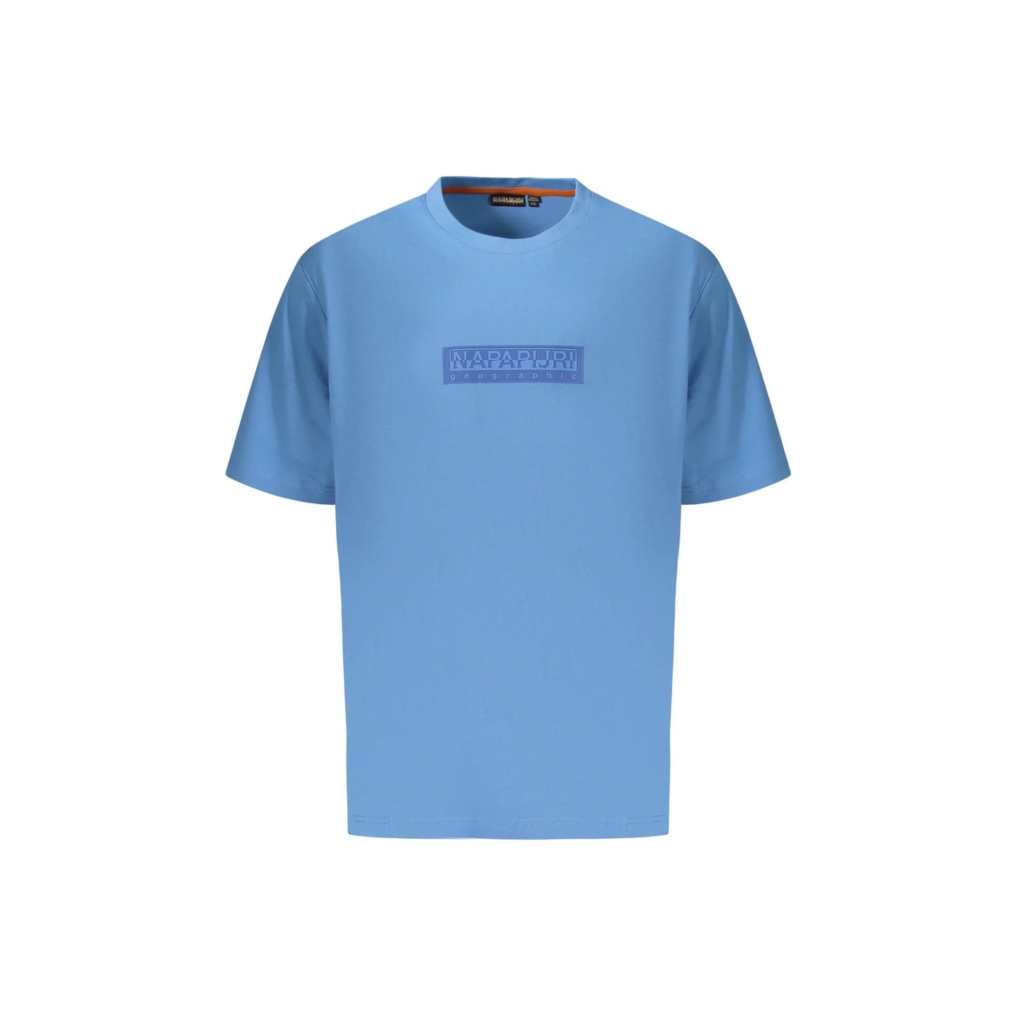 Napapijri T-Shirt Maniche Corte Uomo Azzurra Stampa Logo Azzurro - foto prodotto