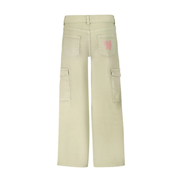 Guess Jeans Pantaloni Bambina Verde Applicazioni Strass bambino - vista 2