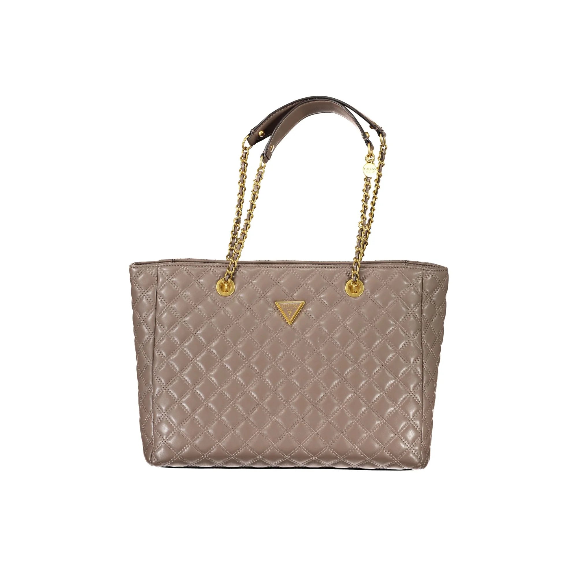 Guess Jeans Borsa Donna a Spalla Beige con Dettagli a Contrasto Borse - foto prodotto