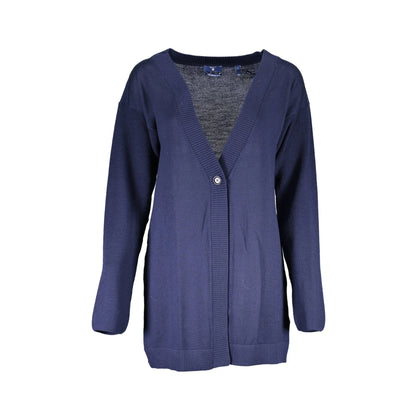 GANT CARDIGAN DONNA BLU