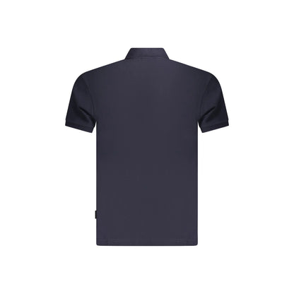 Napapijri Polo Maniche Corte Uomo Blu Stampa - vista 2