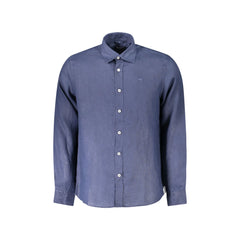 North Sails Camicia Maniche Lunghe Uomo Blu Ricamo