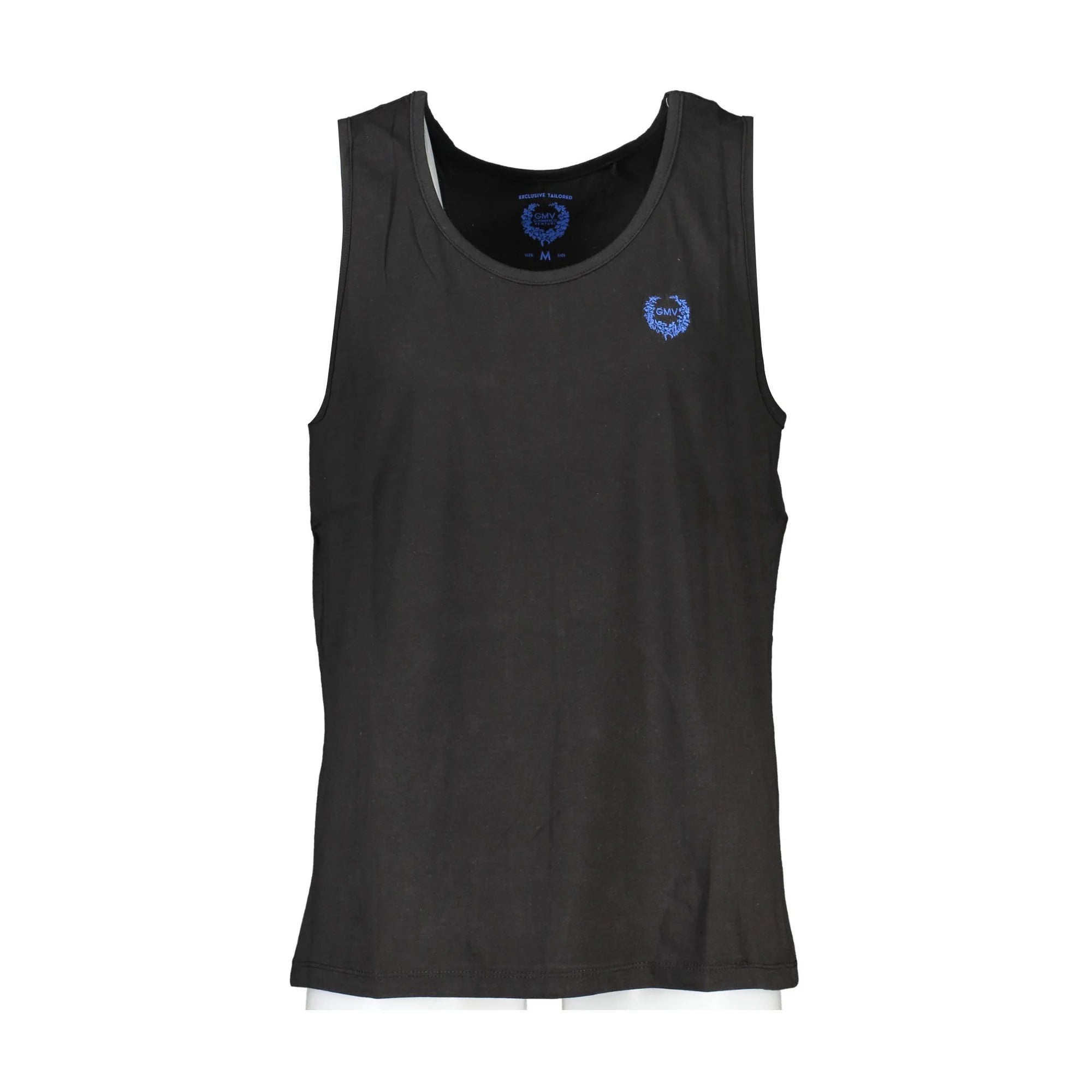 Gian Marco Venturi Canotta Uomo Nera Ricamo Logo Camicie Nero - foto prodotto