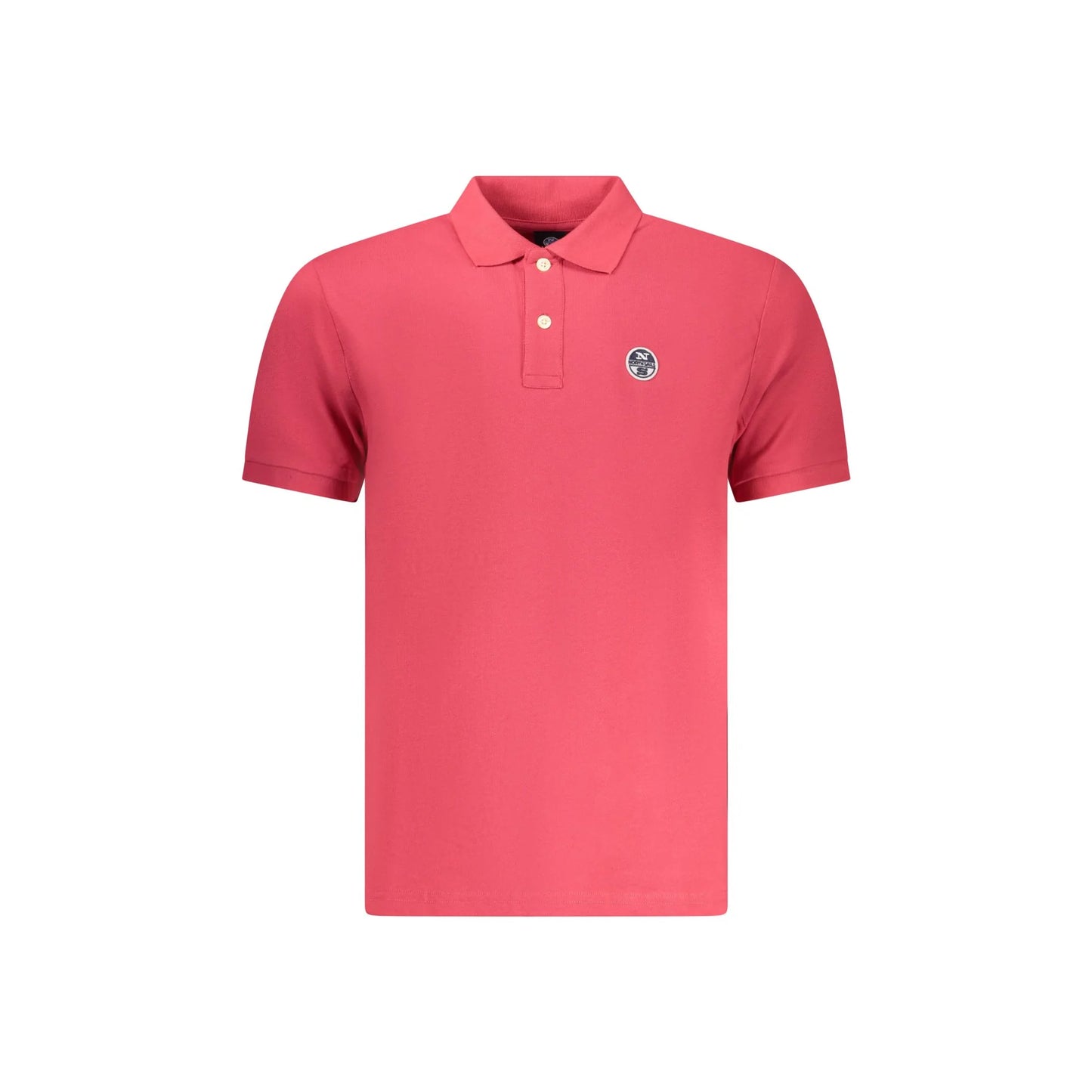 North Sails Short Polo Uomo Rossa Maniche Corte Applicazione Logo Rosso - foto prodotto