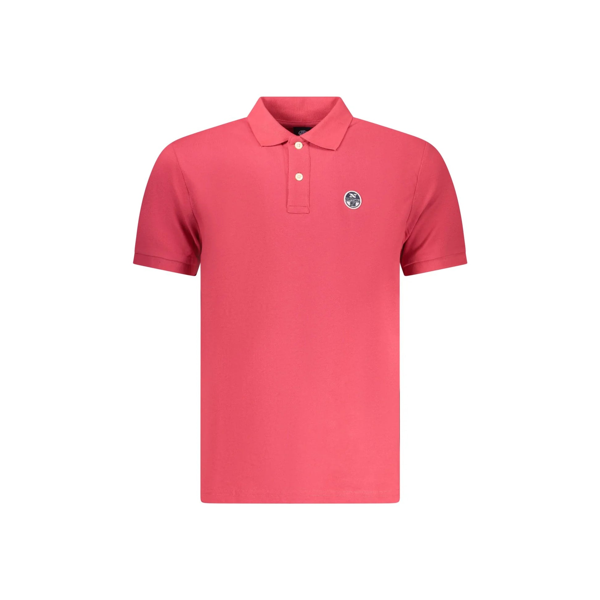 North Sails Short Polo Uomo Rossa Maniche Corte Applicazione Logo Rosso - foto prodotto