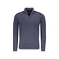 North Sails Maglia Uomo Blu Mezza Zip in Maglia Morbida Maglie - foto prodotto