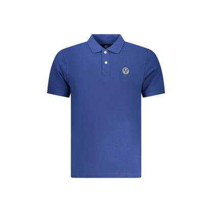 North Sails Polo Uomo Blu Maniche Corte Cotone Logo - foto prodotto