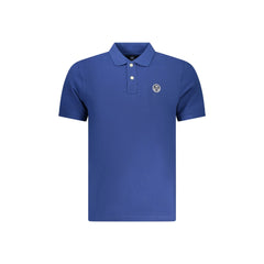 North Sails Polo Homme Bleu Manches Courtes Coton Logo