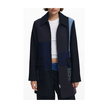 Desigual Giubbotto Maniche Lunghe Donna Nero Zip Giubbotti e Giacche - foto prodotto