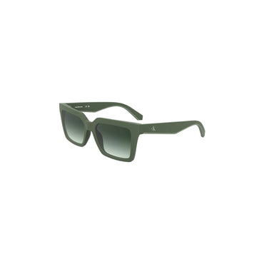 Calvin Klein Occhiali da Sole Donna Verde Lente Quadrata Logo - vista 2
