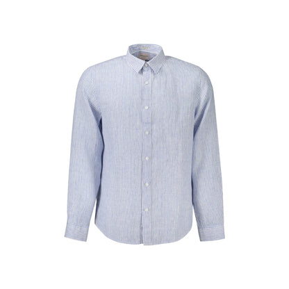 Guess Jeans Camicia Maniche Lunghe Uomo Blu Rigata Camicie - foto prodotto