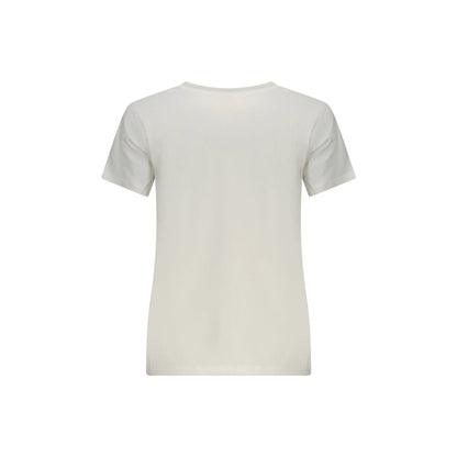 Pepe Jeans T-Shirt Maniche Corte Donna Bianca Stampa Logo bianco - vista 2