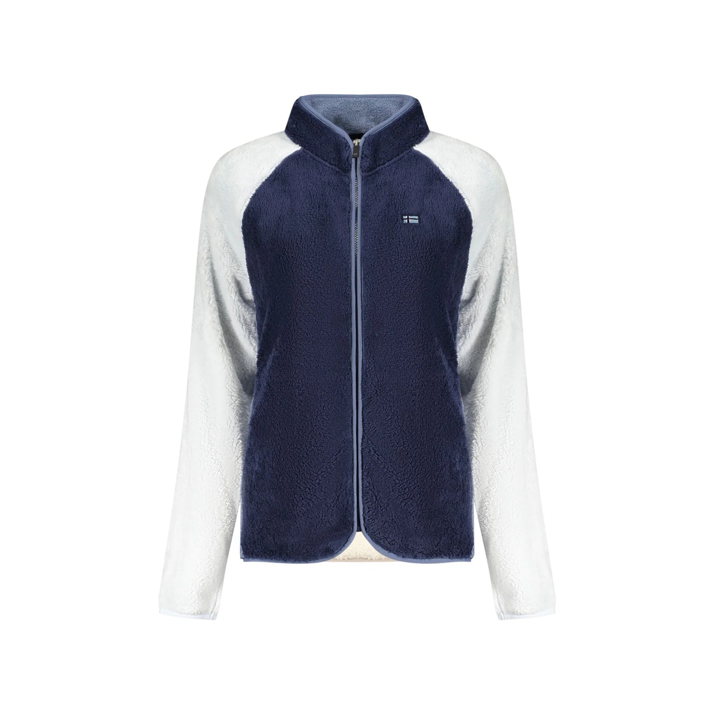 Norway 1963 Felpa Donna Blu con Zip Felpata Ricamo Logo Felpe - foto prodotto