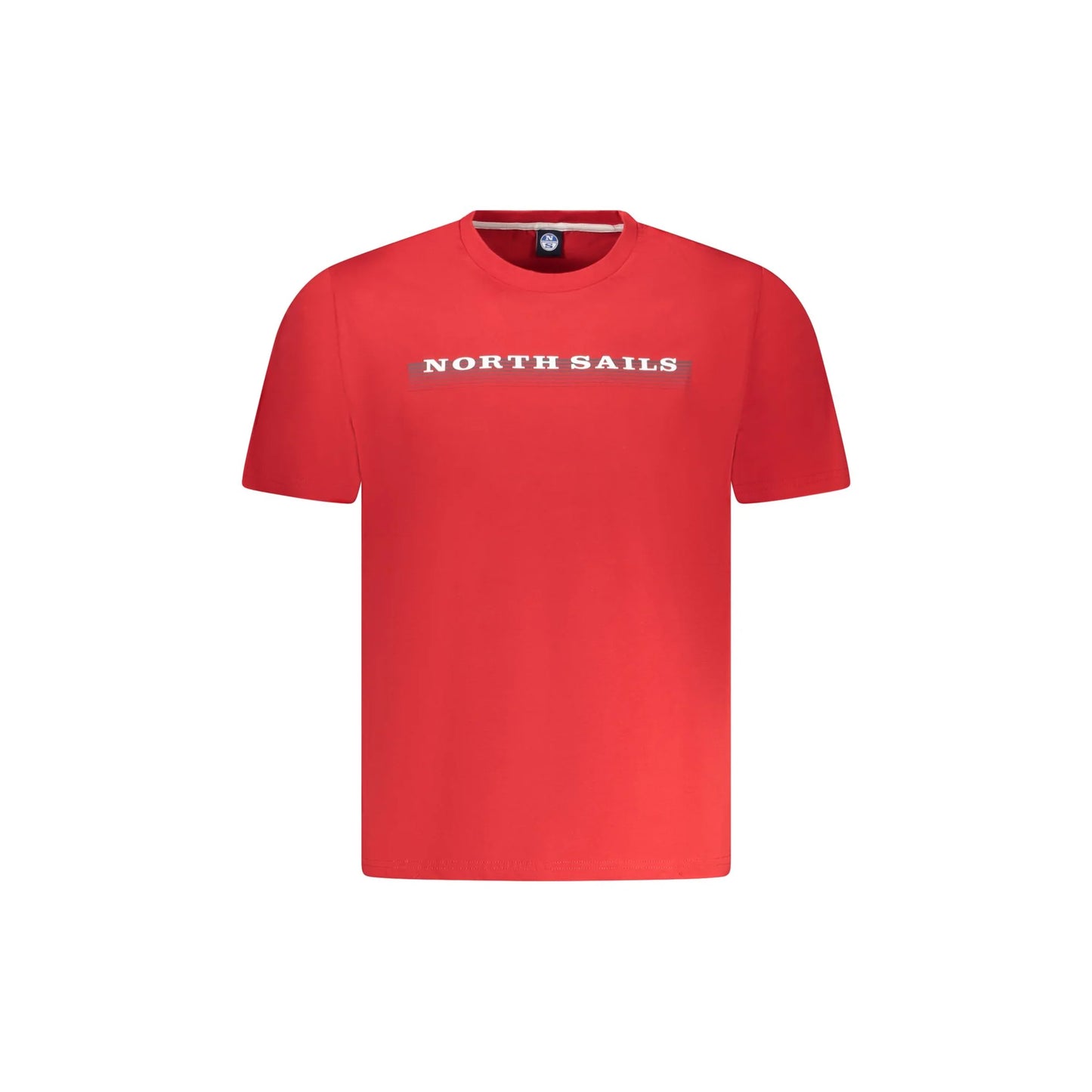 North Sails T-Shirt Maniche Corte Uomo Rossa Stampa Logo Rosso - foto prodotto