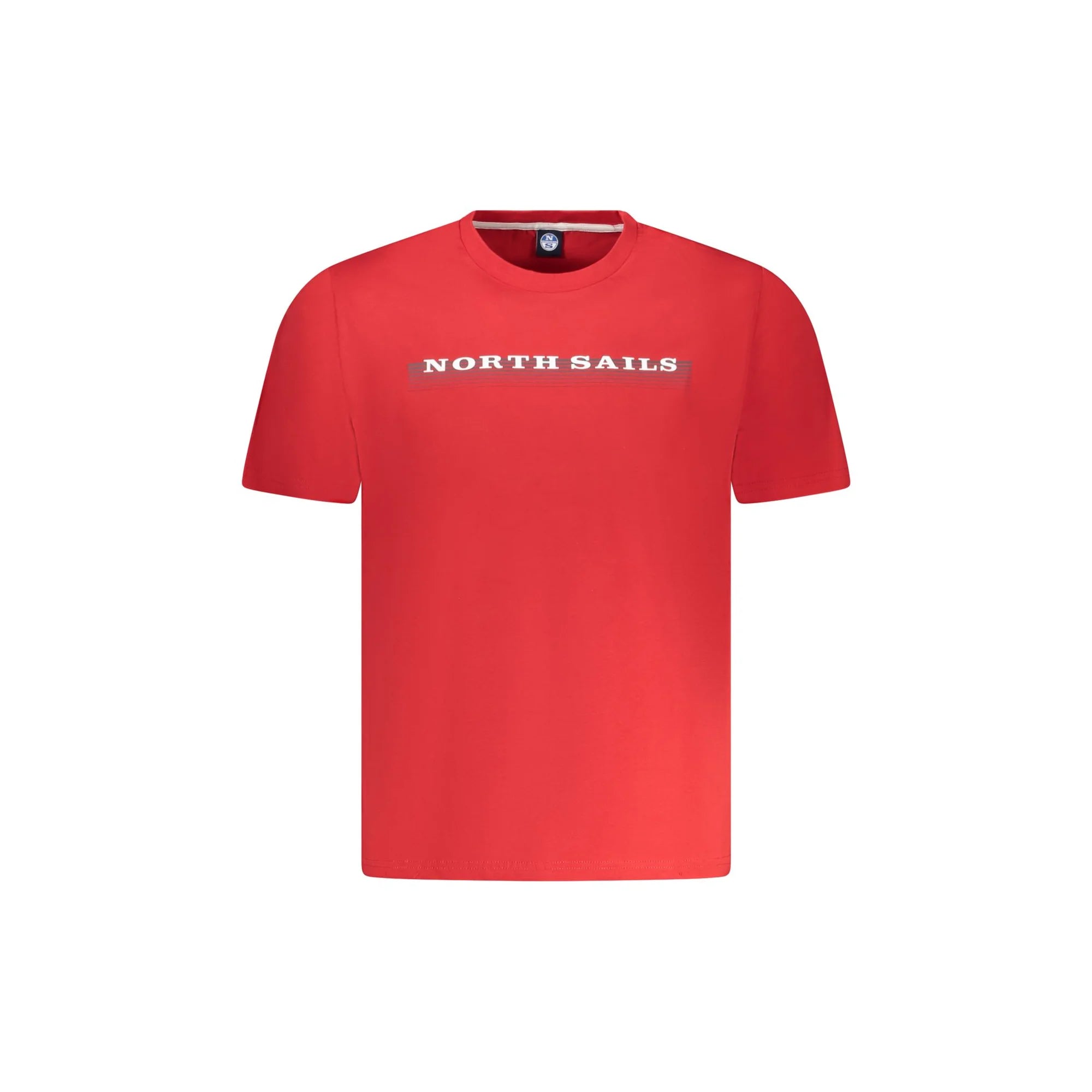 North Sails T-Shirt Maniche Corte Uomo Rossa Stampa Logo Rosso - foto prodotto