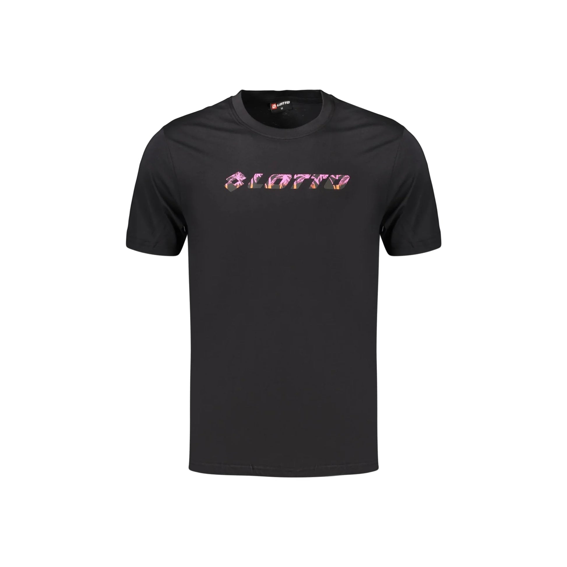 LOTTO T-SHIRT MANICHE CORTE UOMO NERO