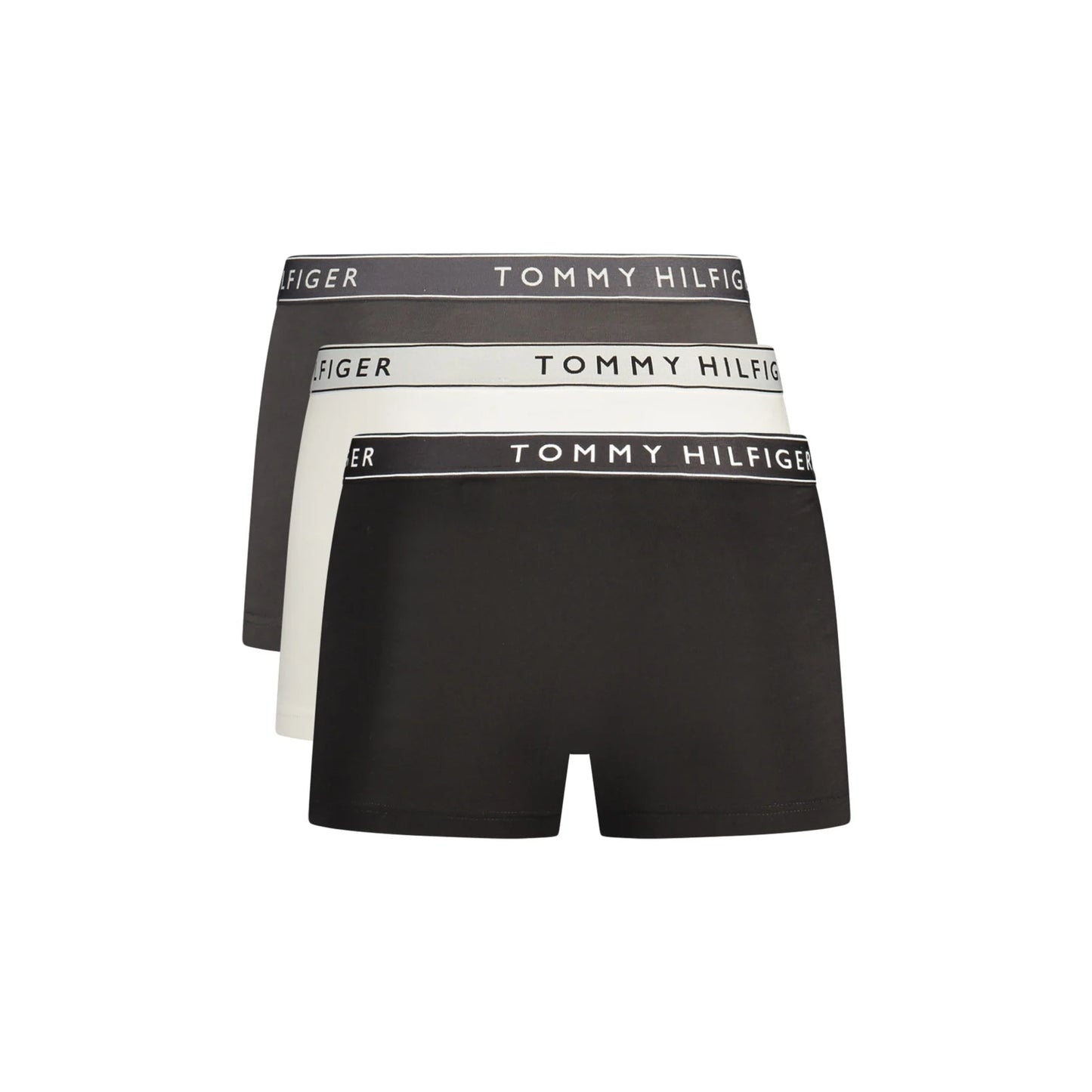 Tommy Hilfiger Boxer Uomo Grigio Tri-Pack Elastico Stampa Logo Intimo - vista 2