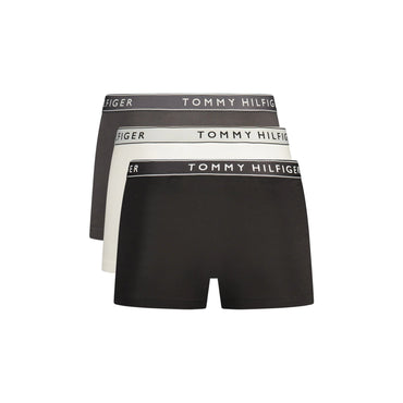 Tommy Hilfiger Boxer Uomo Grigio Tri-Pack Elastico Stampa Logo Intimo - vista 2
