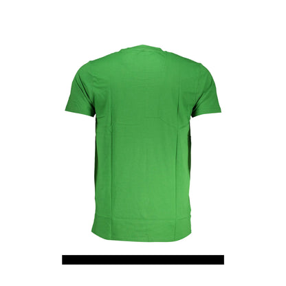Cavalli Class T-Shirt Maniche Corte Uomo Verde Stampa - vista 2
