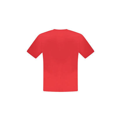 North Sails T-Shirt Uomo Rossa Girocollo Cotone Logo rosso - vista 2