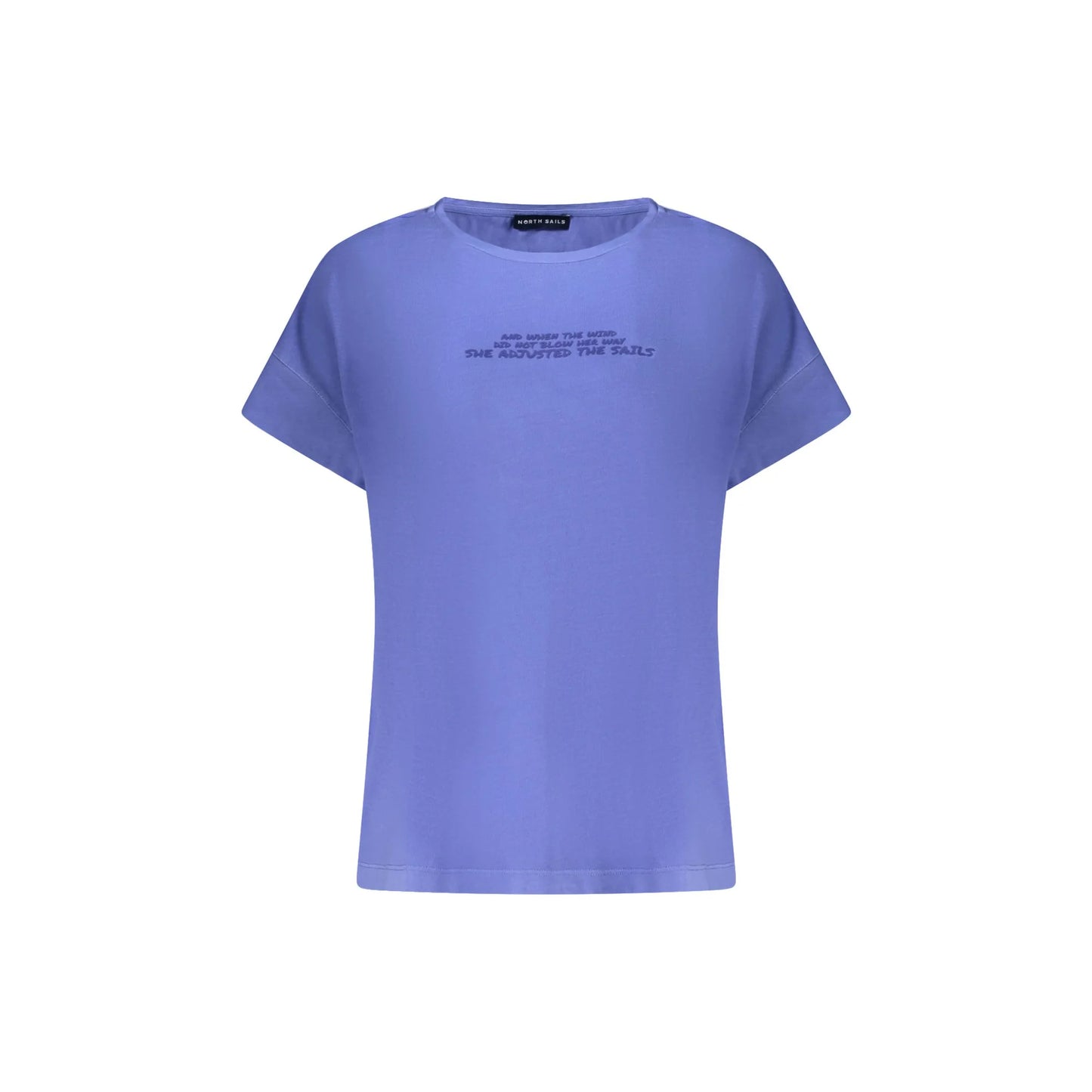 North Sails T-Shirt Maniche Corte Donna Blu Stampa in Rilievo - foto prodotto