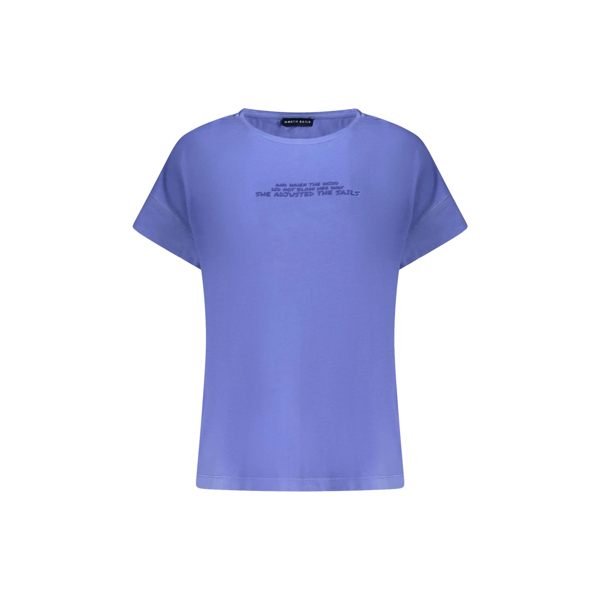 North Sails T-Shirt Maniche Corte Donna Blu Stampa in Rilievo - foto prodotto