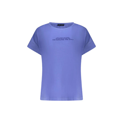 North Sails T-Shirt Maniche Corte Donna Blu Stampa in Rilievo - foto prodotto