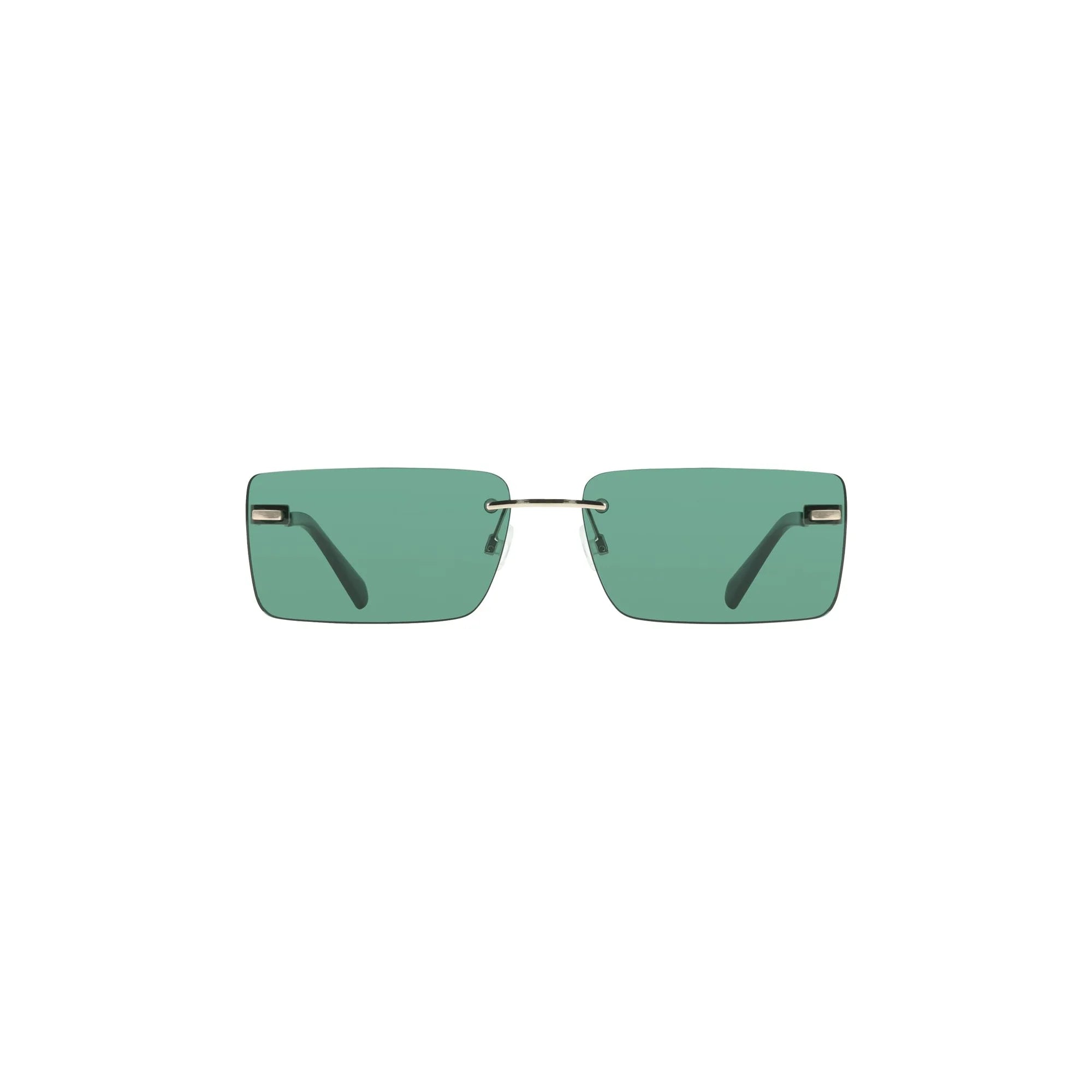 Calvin Klein Occhiali da Sole Donna Verde Lente Rettangolare Logo - foto prodotto