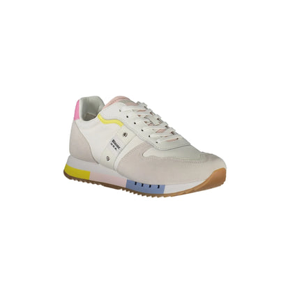 Blauer Sneakers donna bianco