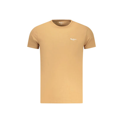 PEPE JEANS T-SHIRT MANICHE CORTE UOMO MARRONE