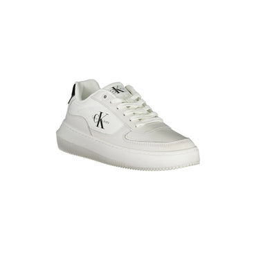 CALVIN KLEIN Scarpe Sportive Donna Bianche con Stampa e Lacci Sneakers bianco - vista 2