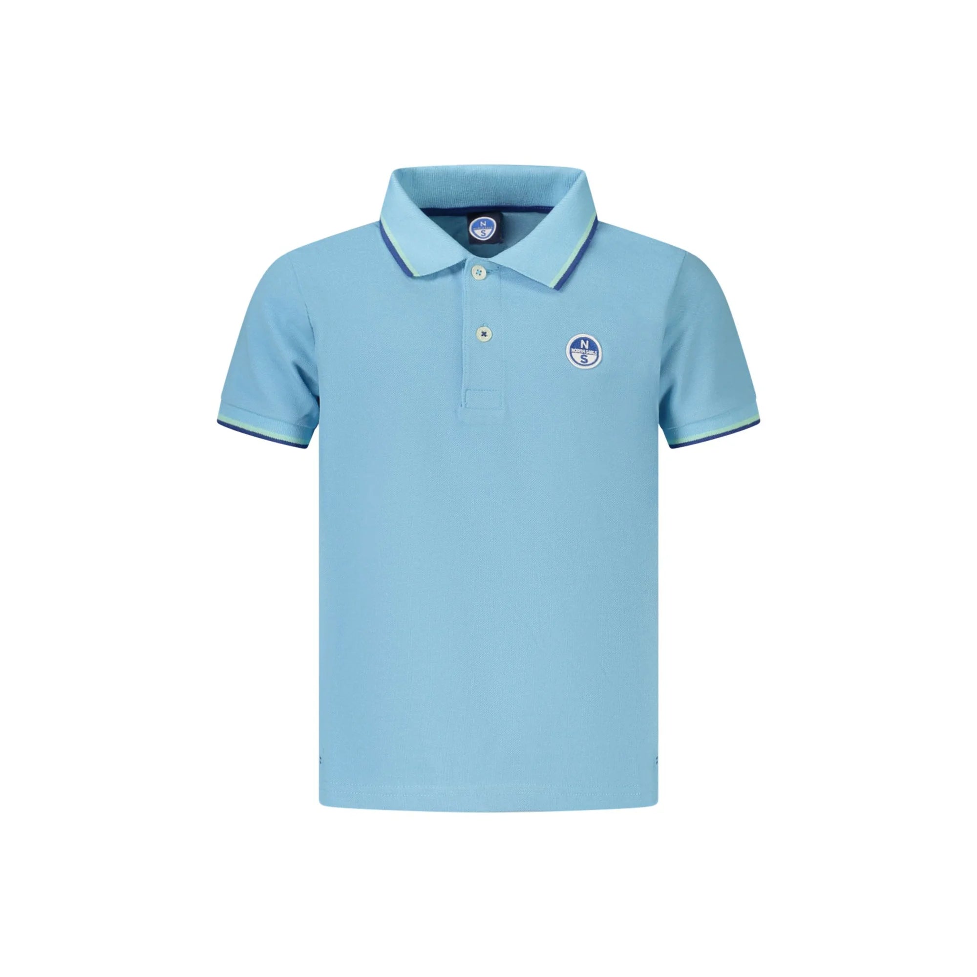 NORTH SAILS POLO MANICHE CORTE BAMBINO AZZURRO