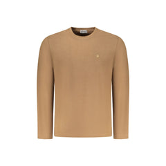 Coveri Moving T-Shirt Maniche Lunghe Uomo Marrone Ricamo