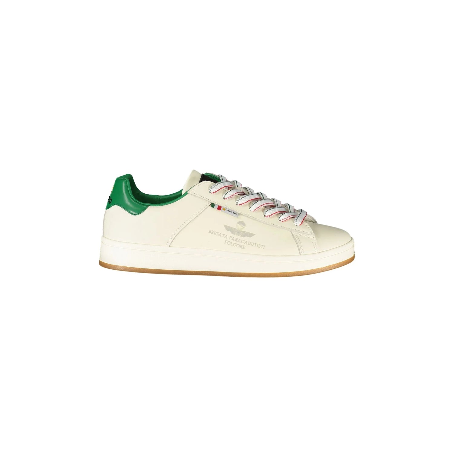 ESERCITO 1659 Scarpe Sportive Uomo Bianche con Dettagli Verdi Sneakers Bianco - foto prodotto