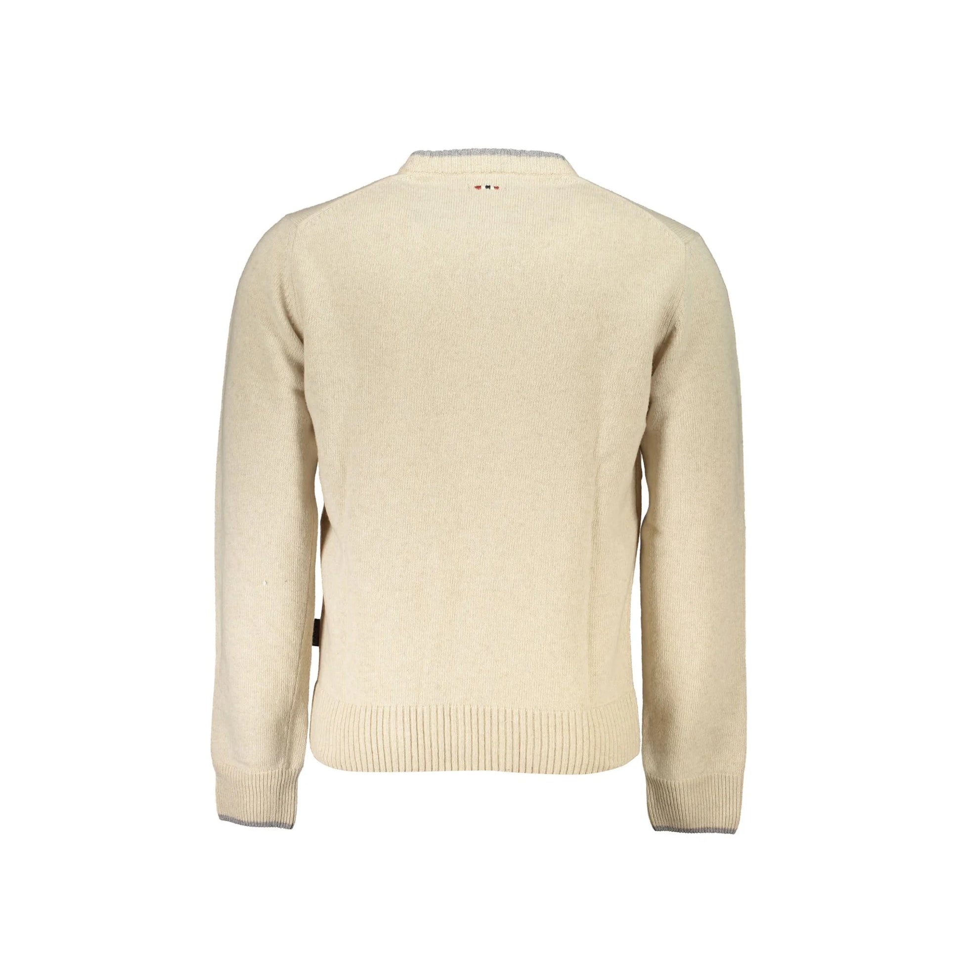 Napapijri Maglione Uomo Beige Ricamo Maglie - vista 2