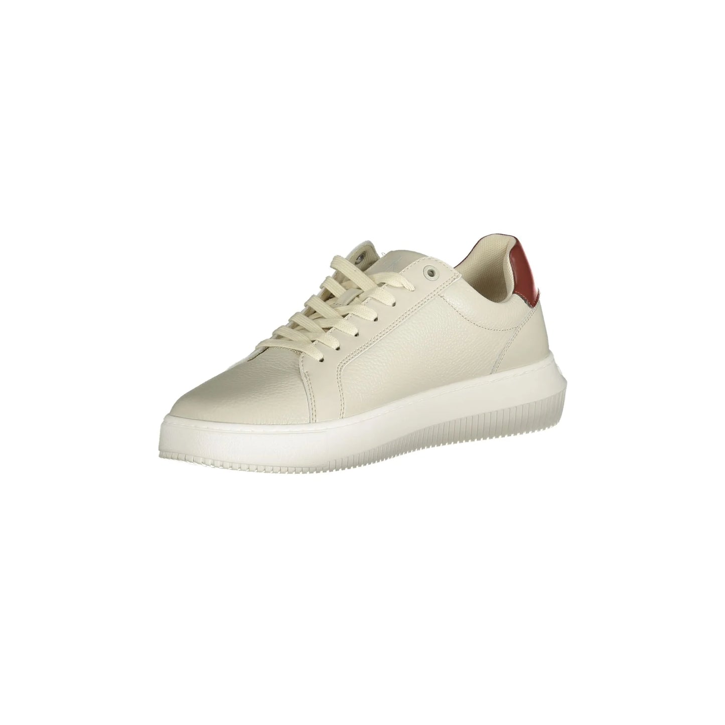 CALVIN KLEIN Scarpe Sneakers Uomo Grigie con Dettagli Marroni grigio - vista 3