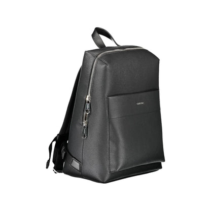 Calvin Klein Zaino Uomo Nero Dettagli a Contrasto Logo Zaini - vista 3