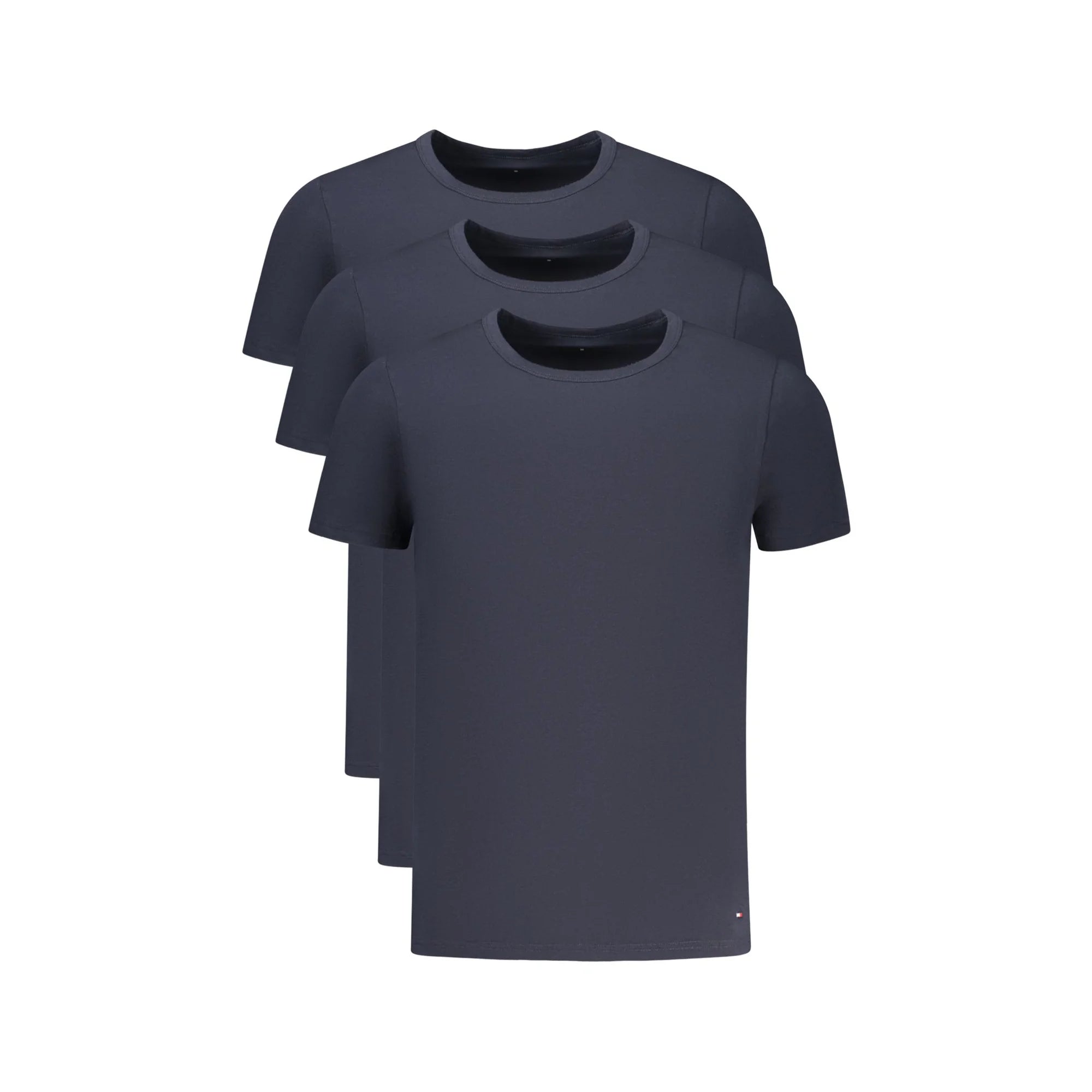 Tommy Hilfiger T-Shirt Uomo Blu Tri-Pack Maniche Corte Ricamo Logo - foto prodotto