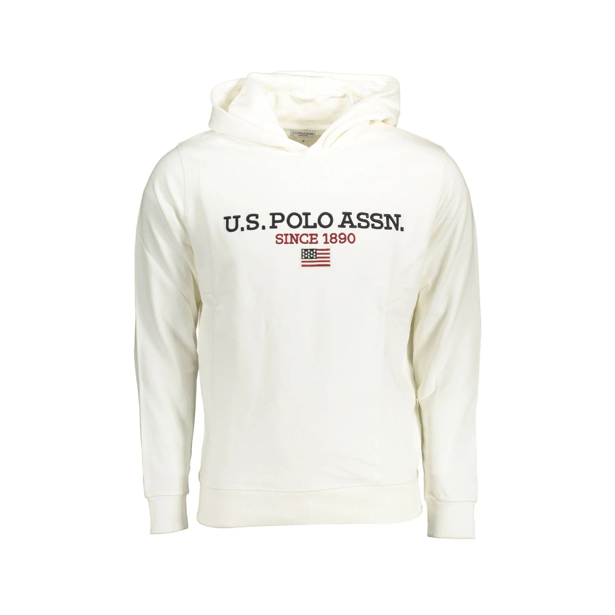 U.S. POLO FELPA SENZA ZIP UOMO BIANCO