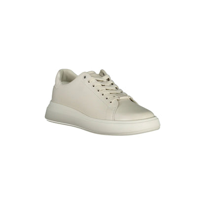 CALVIN KLEIN Scarpe Sneakers Donna Beige con Dettagli a Contrasto - vista 3