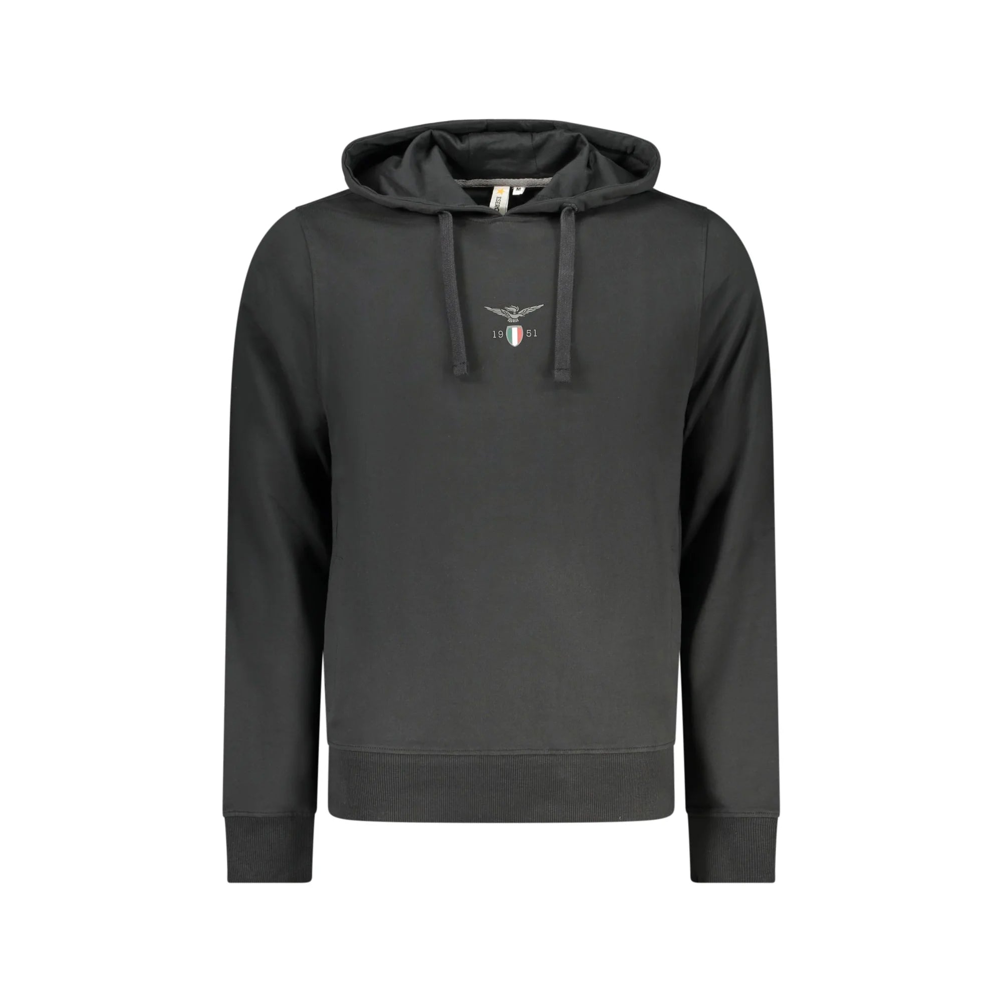 ACCADEMIA MILITARE FELPA SENZA ZIP UOMO NERO