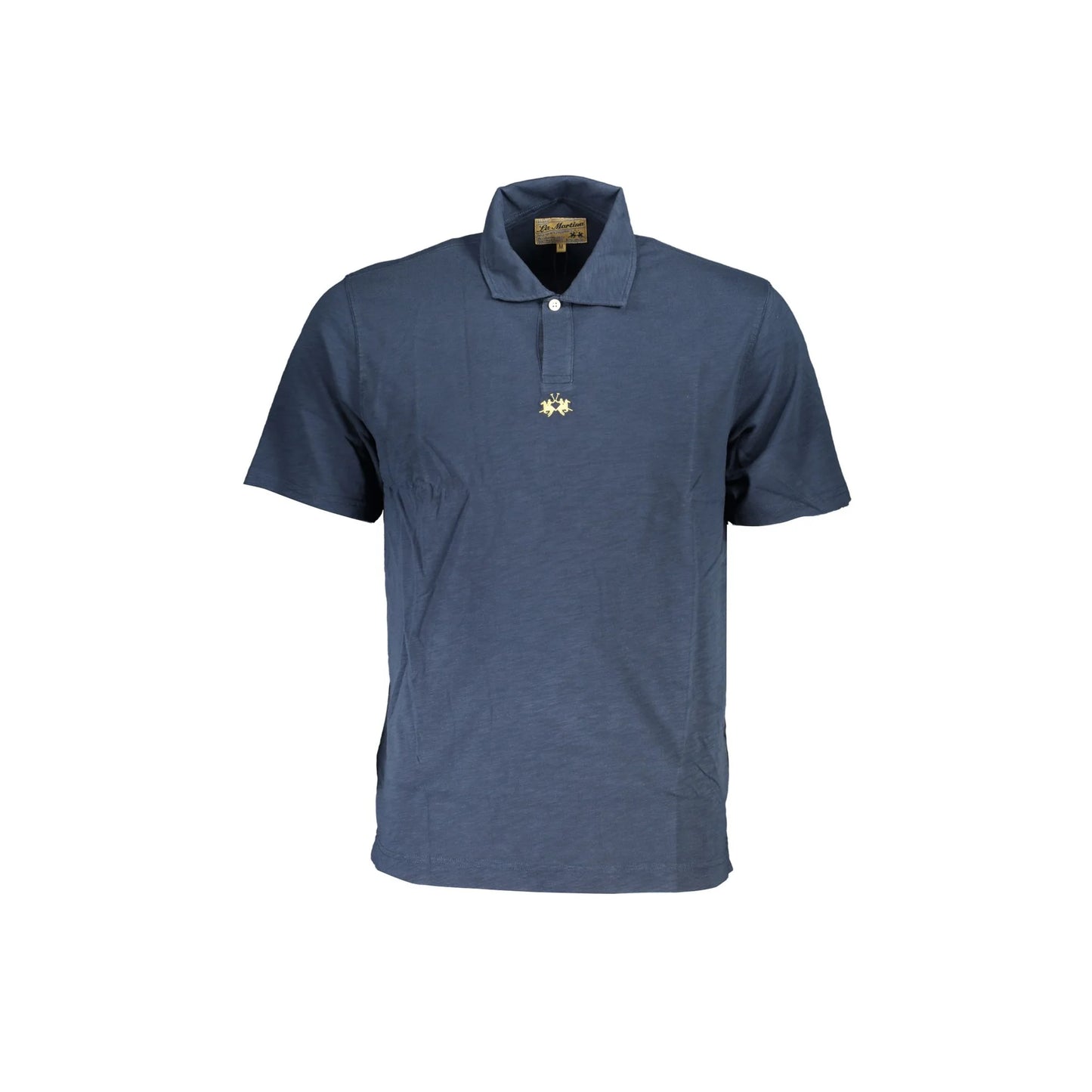 La Martina Polo Maniche Corte Uomo Blu Ricamo - foto prodotto