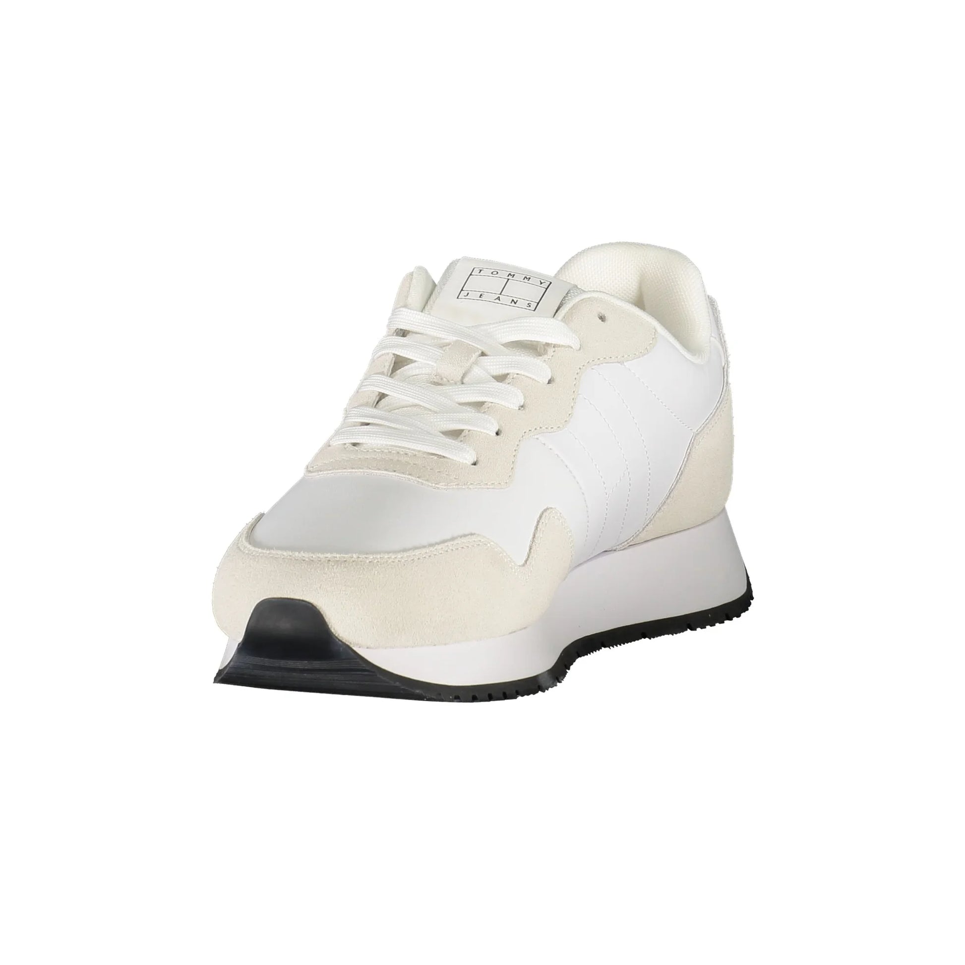 TOMMY HILFIGER Scarpe Sneakers Uomo Bianche con Dettagli a Contrasto bianco - vista 3