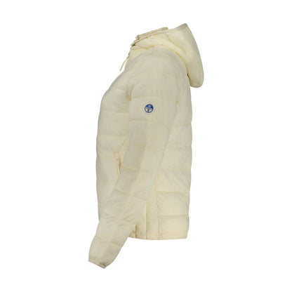 North Sails Giubbotto Donna Bianco Naomi Cappuccio Water Resistant Giubbotti e Giacche - vista 3