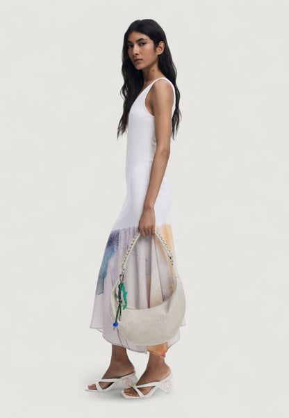 DESIGUAL Borsa Donna Beige a Spalla Half Logo Zante Borse - vista 2