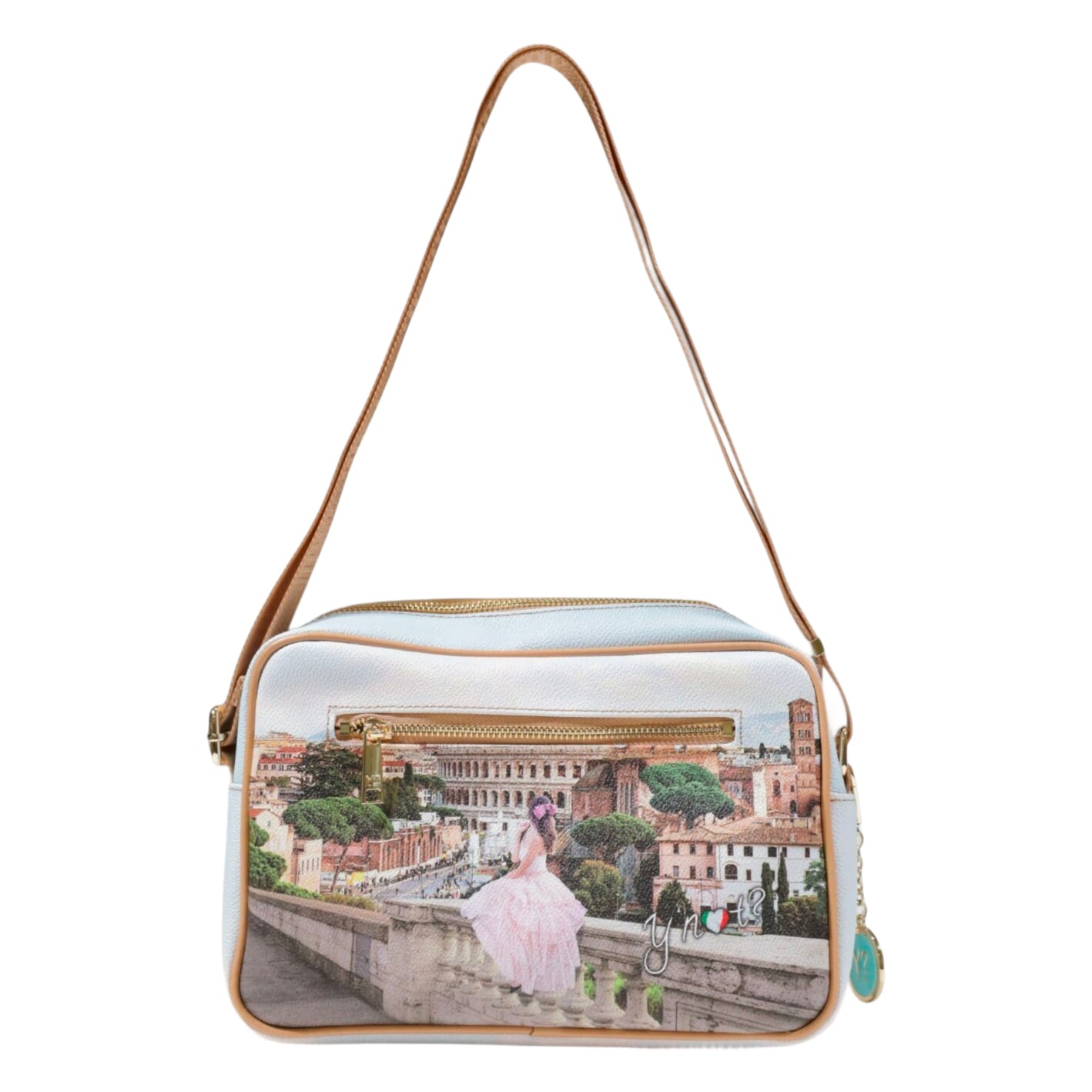 Borsa Donna a Tracolla Shopping Media Ynot? YES440S5 Stampa Città