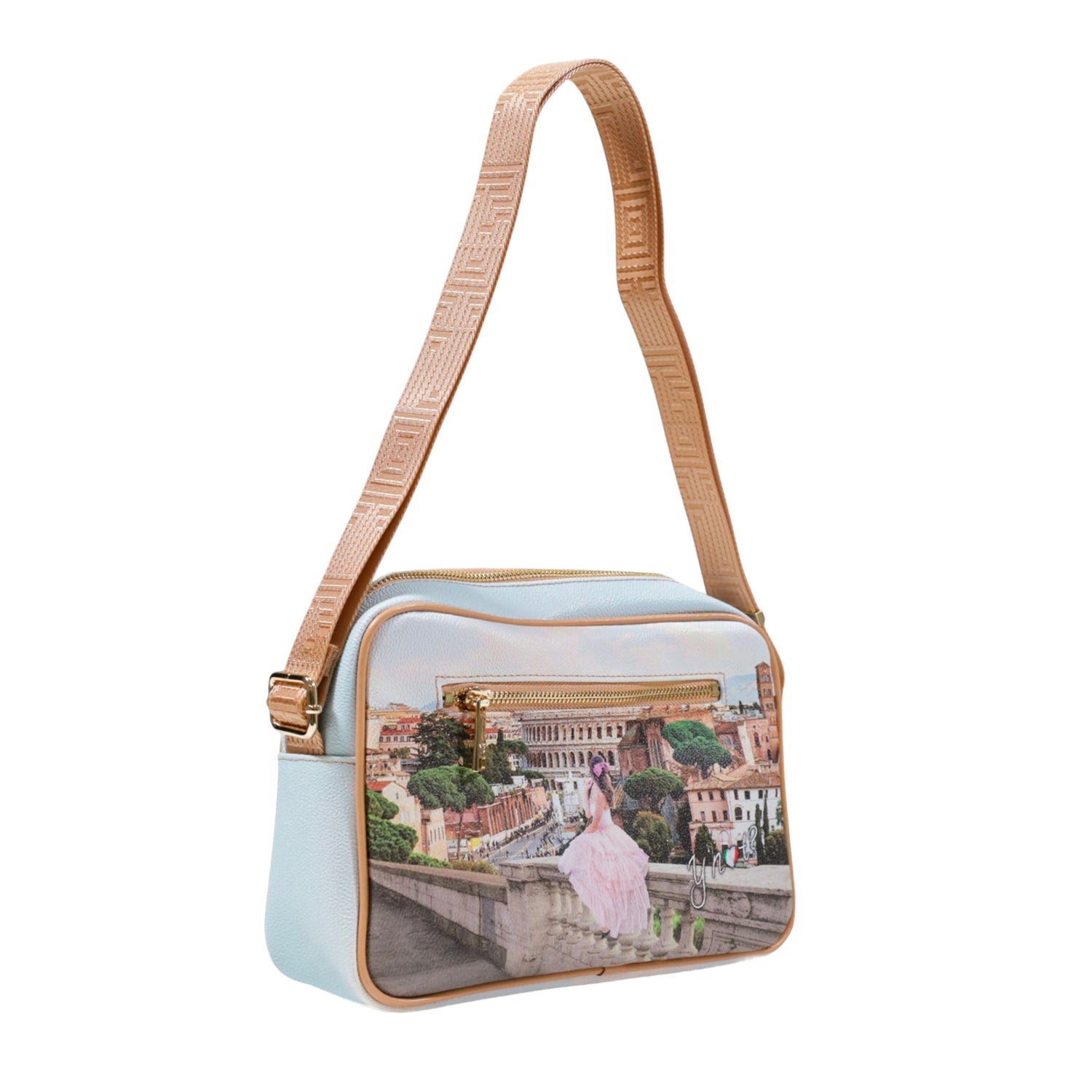 Borsa Donna a Tracolla Shopping Media Ynot? YES440S5 Stampa Città
