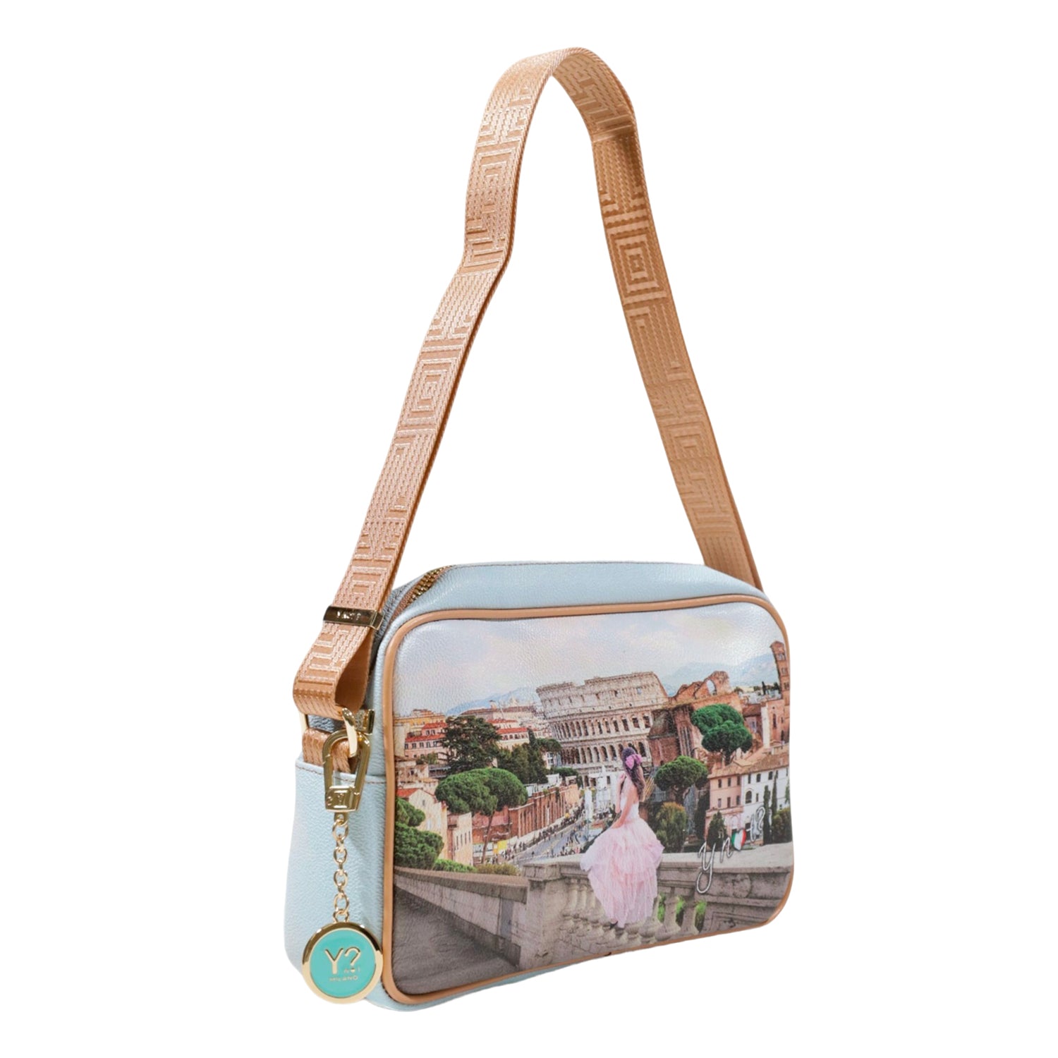 Borsa Donna a Tracolla Shopping Media Ynot? YES440S5 Stampa Città
