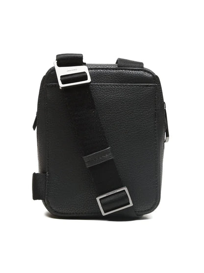 CALVIN KLEIN Borsello Uomo Nero con Tracolla Regolabile e Logo - vista 4